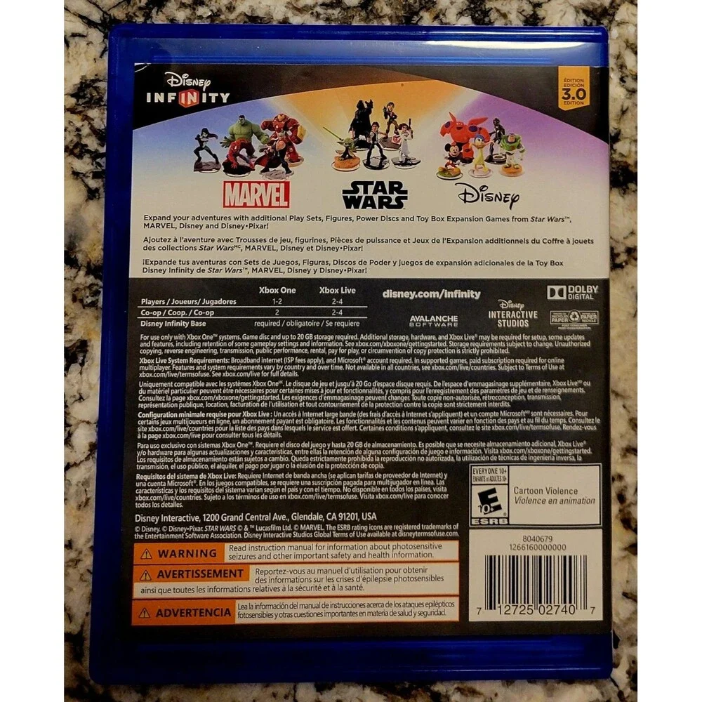 Disney Infinity (3.0 Edition) (Microsoft Xbox One, 2015)CIB,MANUAL,FAST SHIPPING